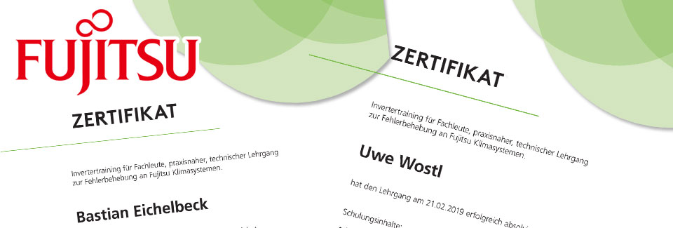Splitklimaanlagen Fujitsu Zertifiziert - Kälte-/Klimatechnik Spörck Marburg